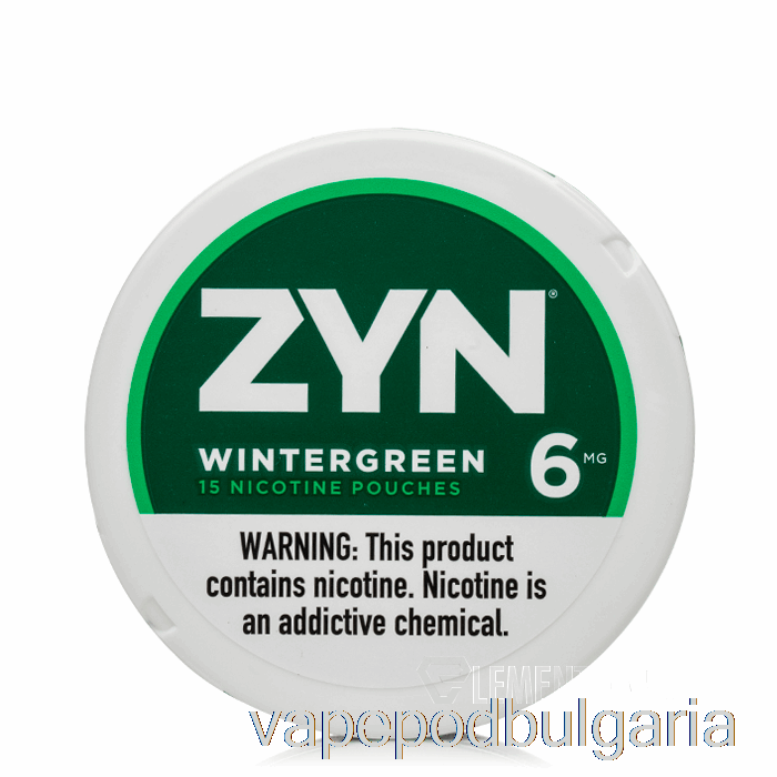 Vape 10000 Дръпки Zyn Nicotine Pouches - Wintergreen 6mg